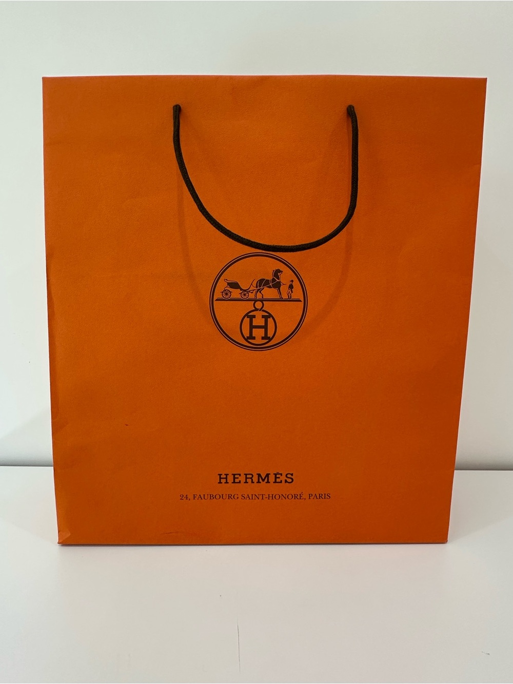 Hermes Shopping Paper Bag | Size 16.5x18.5x6.5 inches